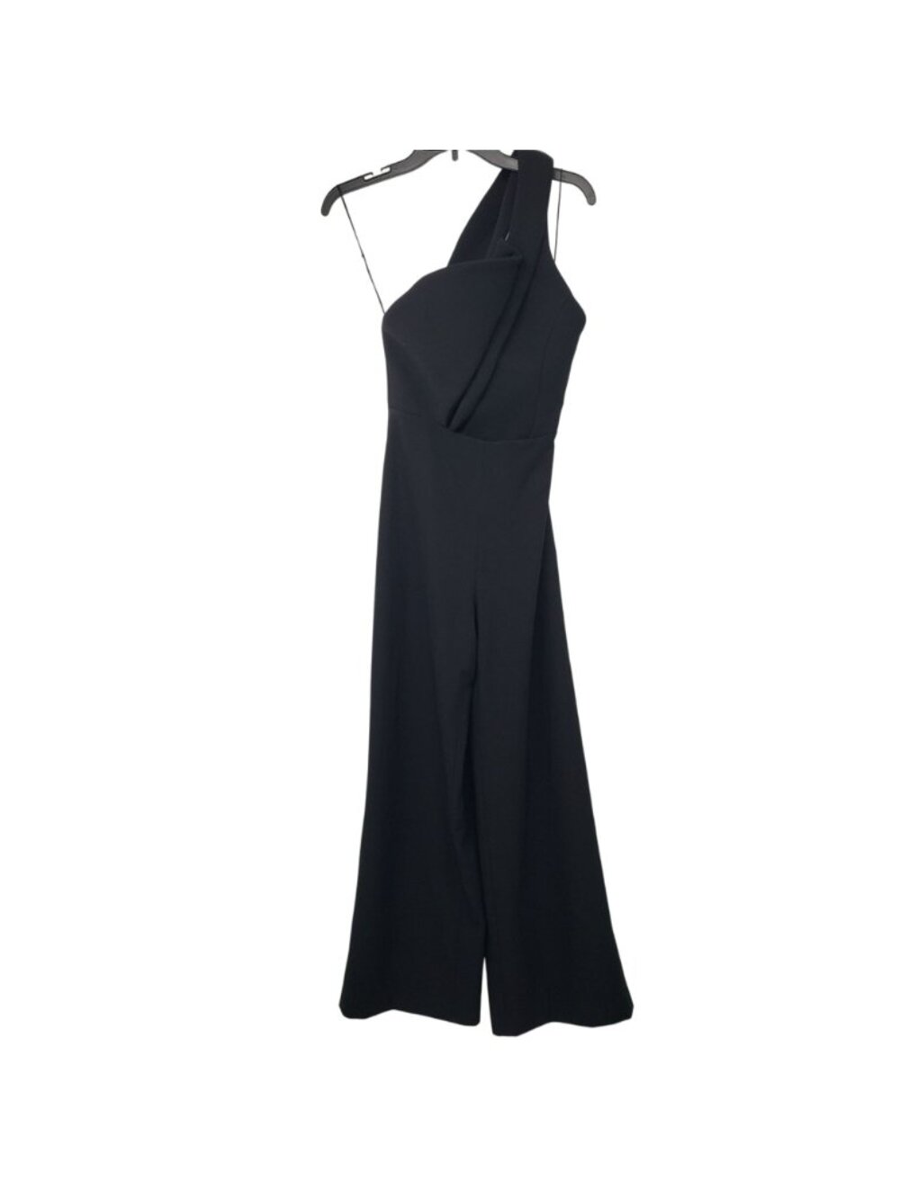 Brandon Maxwell Black One Shoulder Wide Leg Jumpsuit Jennifer Aniston - Picture 2 of 13